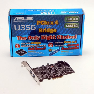 USB-Steckkarte 2x ASUS U3S6  USB3.0 PCIe