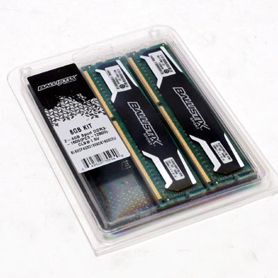 Speicher DDR3 8GB 1600/9 Kit Crucial Ba.