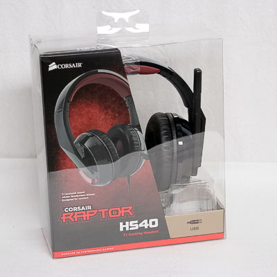 Headset Corsair Raptor HS40 7.1 USB