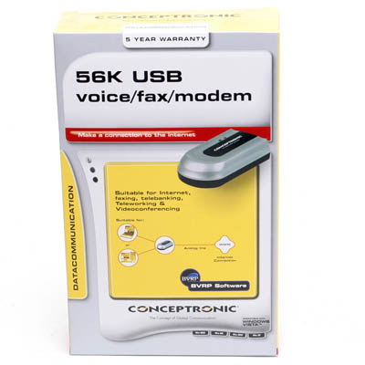 Modem 56600 bps Marke V.92 USB